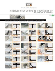 PROFILÃS POUR JOINTS DE MOUVEMENT ET ... - Schluter-Systems