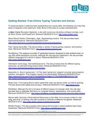 Free Online Typing Tutorials and Games - GED Testing Service