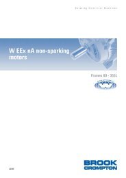 W EEx nA non-sparking motors - Brook Crompton