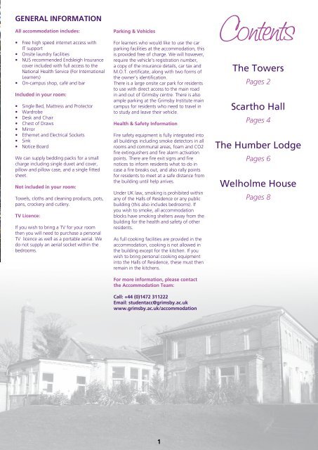 brochure - Grimsby Institute of Further & Higher Education