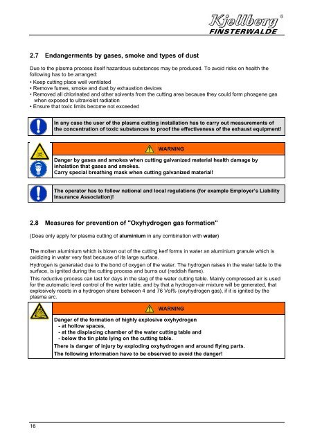 Instruction manual - Walsh Engineering Supplies