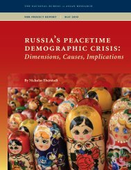 russia's peacetime demographic crisis: - The National Bureau of ...