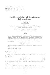 On the resolution of simultaneous Pell equations∗