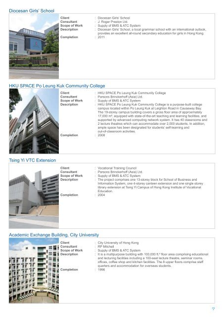 Project Highlights iBMS, ELV & Security - ATAL Building Services