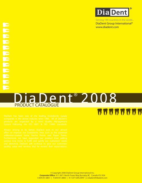 DiaDentÂ® 2008 - Janouch Dental