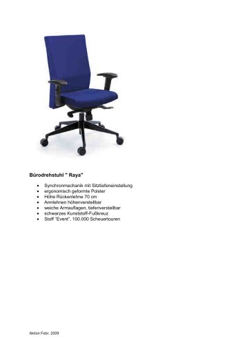 Infoblatt Stühle / PDF - Uli Schuh