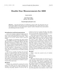 Double Star Measurements for 2009 - JDSO.org