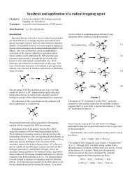 Synthesis and application of a radical trapping agent