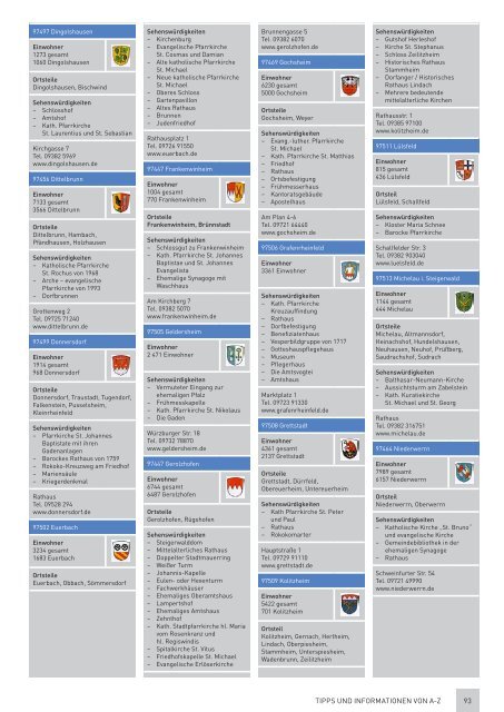 90 TIPPS UND INFORMATIONEN VON A-Z - Schweinfurt 360