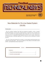 New Materials for On-Line-Gasket System (OLGS)