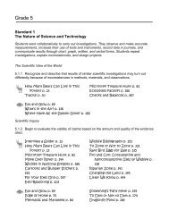 Science correlations, grades 5-8 - Project Wild