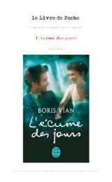 L'Écume des jours - Le Livre de Poche