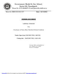 STATE INSTITUTE OF EDUCATION Sector-32, UT Chandigarh ...