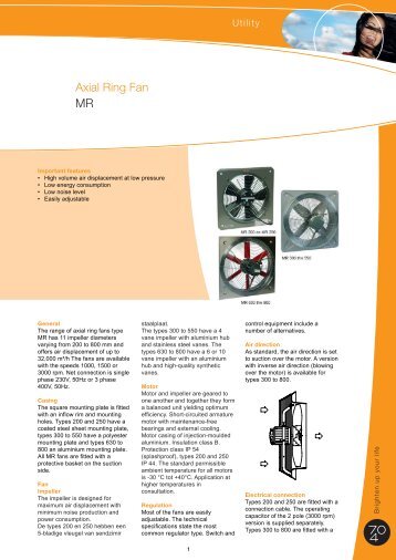 Axial Ring Fan MR - J.E. StorkAir