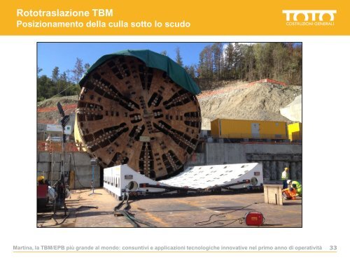 Galleria Sparvo âMartinaâ, la TBM/EPB piu' grande al ... - TOTO SpA