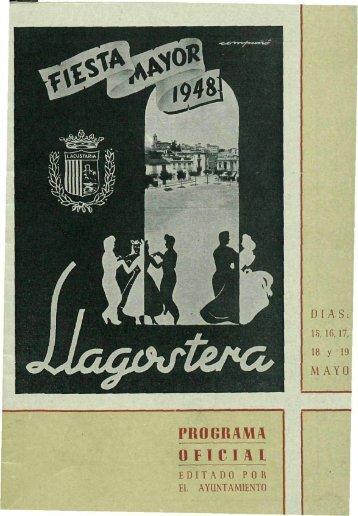 PROGRAMA OFICIAL - Arxiu Municipal de Llagostera