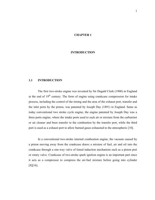 crankcase analysis for two-stroke spark ignition engine ting swee