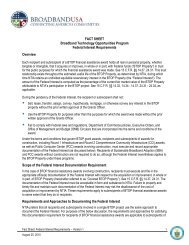 Post Award Fact Sheet Template - Broadband Technology ...