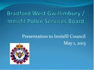 May 1, 2013- BWG Innisfil Police Services Board Presentation to ...