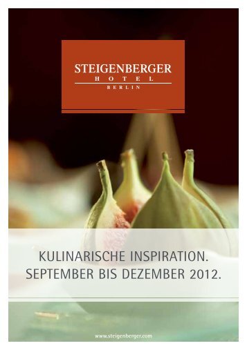 Kulinarischer Kalender - Steigenberger Hotels and Resorts