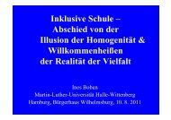 Inklusive Schule – Abschied von der Illusion der Homogenität ...