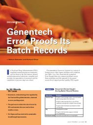 Genentech Error Proofs Its Batch Records.pdf - Juran Institute