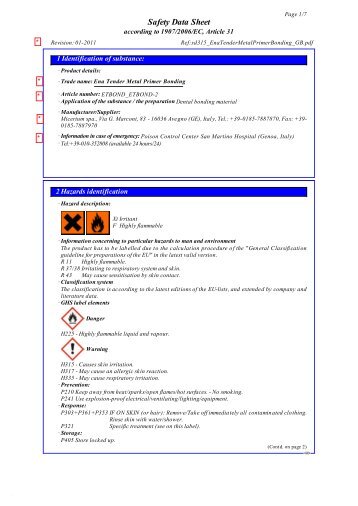 Safety Data Sheet - Micerium SpA
