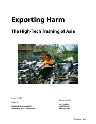 Exporting Harm: The High-Tech Trashing of Asia - Basel Action ...