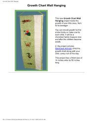 Growth Chart Wall Hanging - Embroidery Library