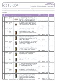 AUSTRALIA - dÅTERRA Tools