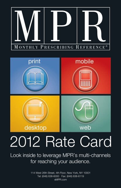 2012 Rate Card - MPR