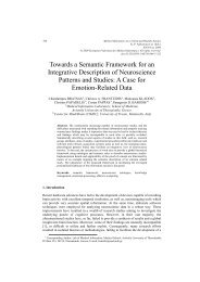 Towards a Semantic Framework for an Integrative Description of ...