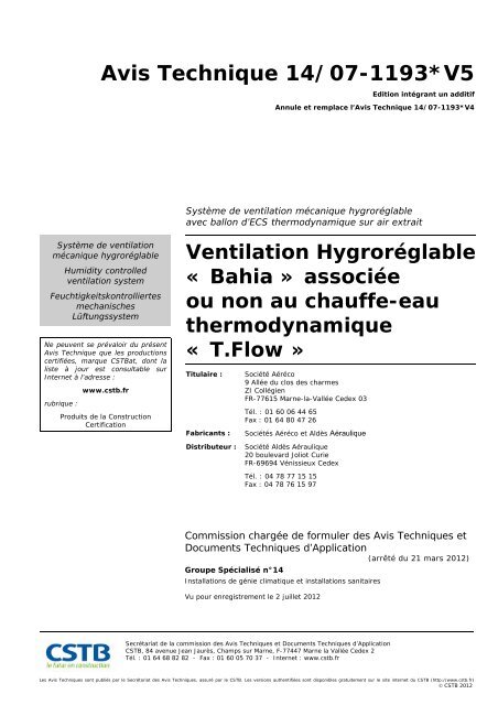 Achat VMC hygroréglable Optima Micro-Watt - Bahia (Aldes) - VMC hygro  simple flux microwatt Bahia