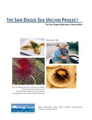 The San Diego Sea Urchin Project - California Ocean Protection ...