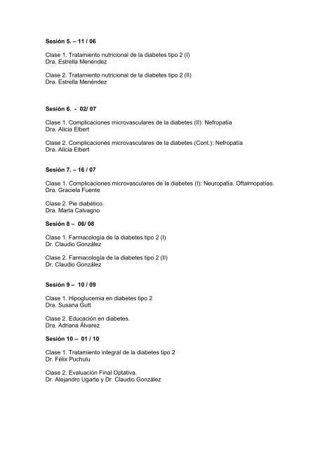 programa curso postgrado diabetes mellitus tipo 2 cemic