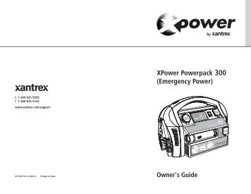 XPower Powerpack 300 (Emergency Power) - Xantrex