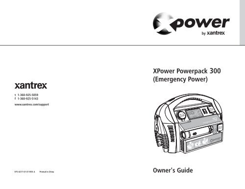 XPower Powerpack 300 (Emergency Power) - Xantrex
