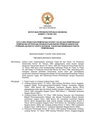 keputusan presiden republik indonesia nomor 4 tahun 2003 tentang