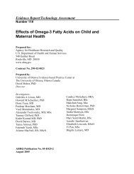 Effects of Omega-3 Fatty Acids on Child and Maternal Health ...