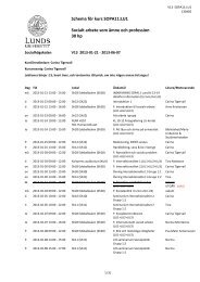 Schema fÃ¶r kurs SOPA11:LU1 Socialt arbete som Ã¤mne och ...