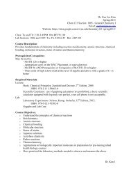 Dr. Kim 1 Dr. Eun Joo Kim Spring 2013 Chem 121 Section: 1005 ...