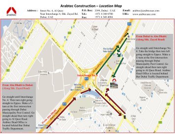 Arabtec Construction – Location Map