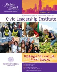 Civic Leadership Institute - Center for Talent Development ...