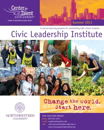 Civic Leadership Institute - Center for Talent Development ...