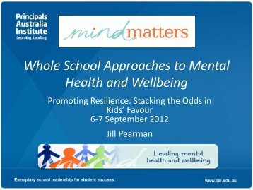 Whole School Approaches to Mental Health and Wellbeing