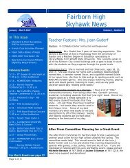 Fairborn High Skyhawk News - Fairborn City Schools