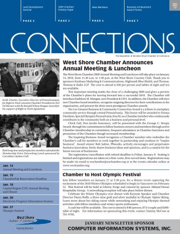 West Shore Chamber Announces Annual Meeting & Luncheon