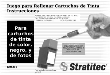 Para cartuchos de tinta de color, negro, y de fotos - Stratitec