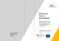 Ärztin und Arzt in Deutschland Akademikerprogramm - Otto Benecke ...