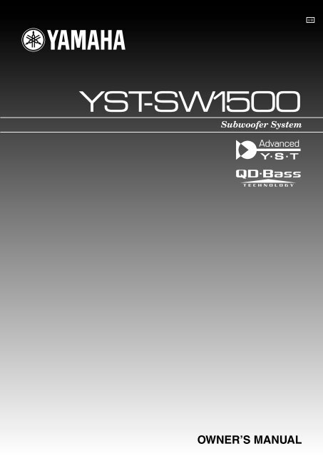 yamaha subwoofer yst sw1500